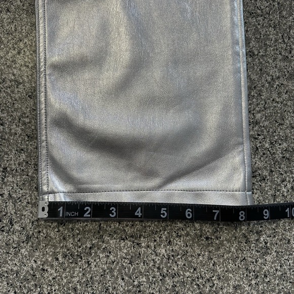 Abercrombie & Fitch Pants Womens 2 26x27.5 High Rise 90's Relaxed Faux Leather - Picture 11 of 11
